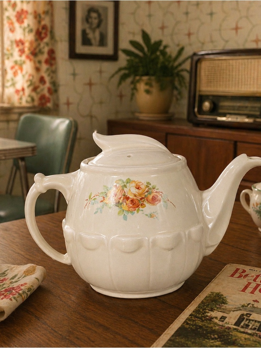 Vintage Drip O Lator The Enterprise Aluminum Co 8 Cup Ceramic Teapot 64 Oz